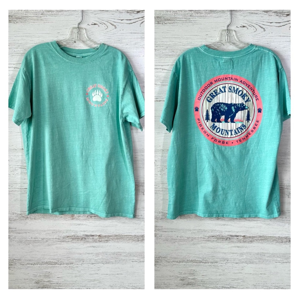 *3/$20* GREAT SMOKY MOUNTAINS TENNESSEE Unisex Graphic Tourist Souvenir Tee L
